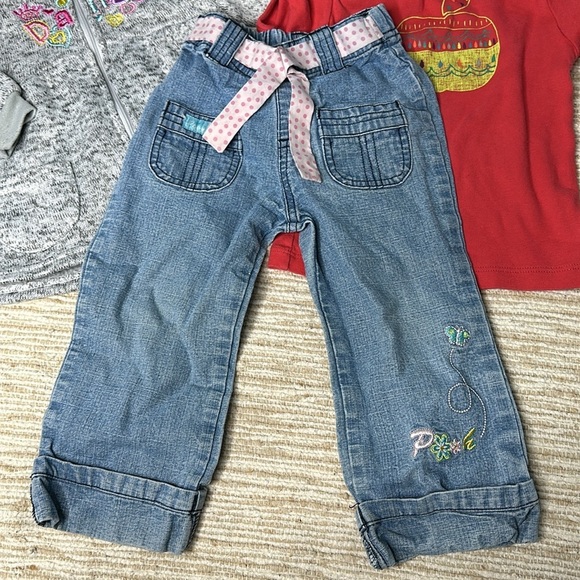 24m girls lot. jacket MEC t.shirt, Pooh Disney denim jeans - Picture 2 of 15